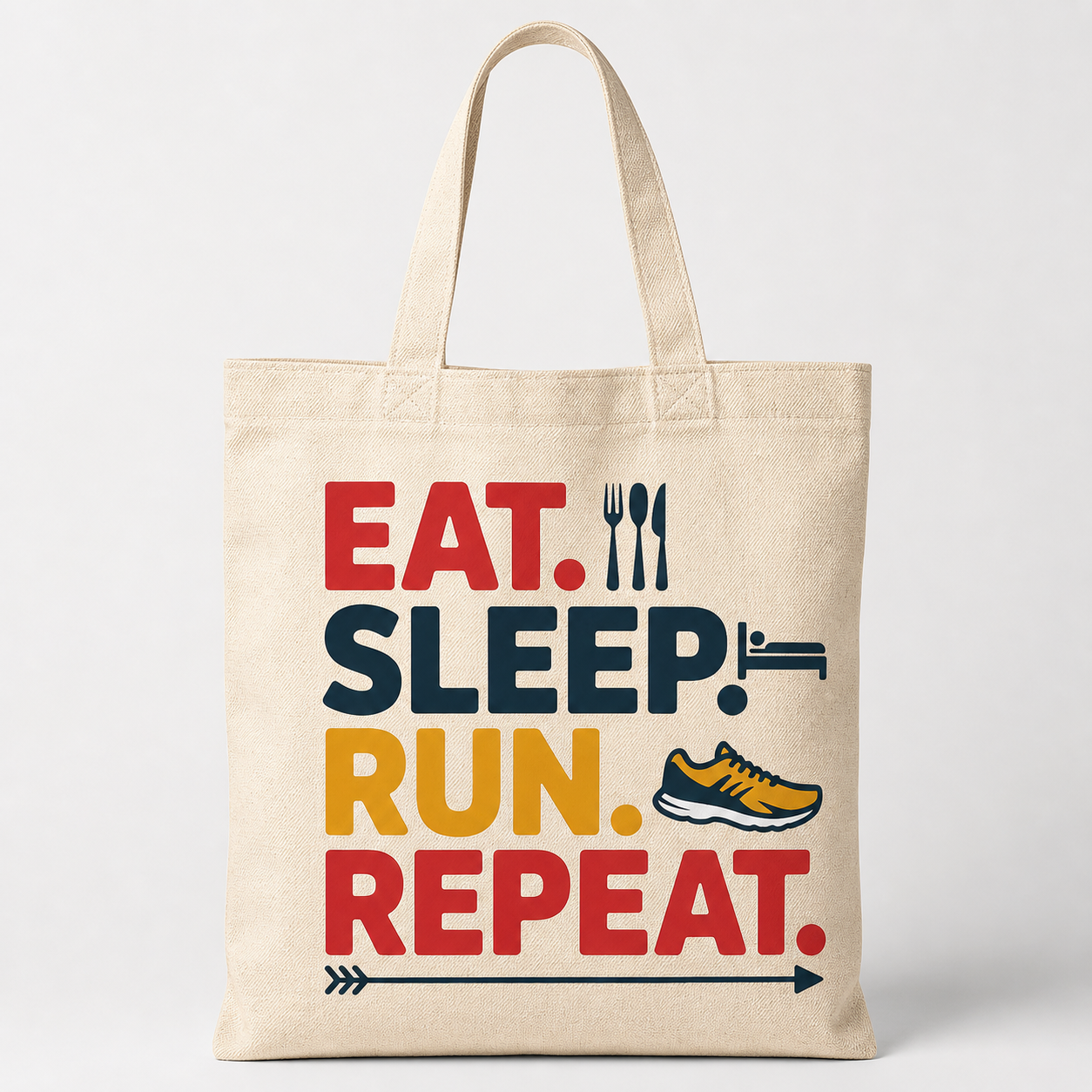 Premium LifeStyle Eat Sleep Run Sleep Unisex Tote Bag