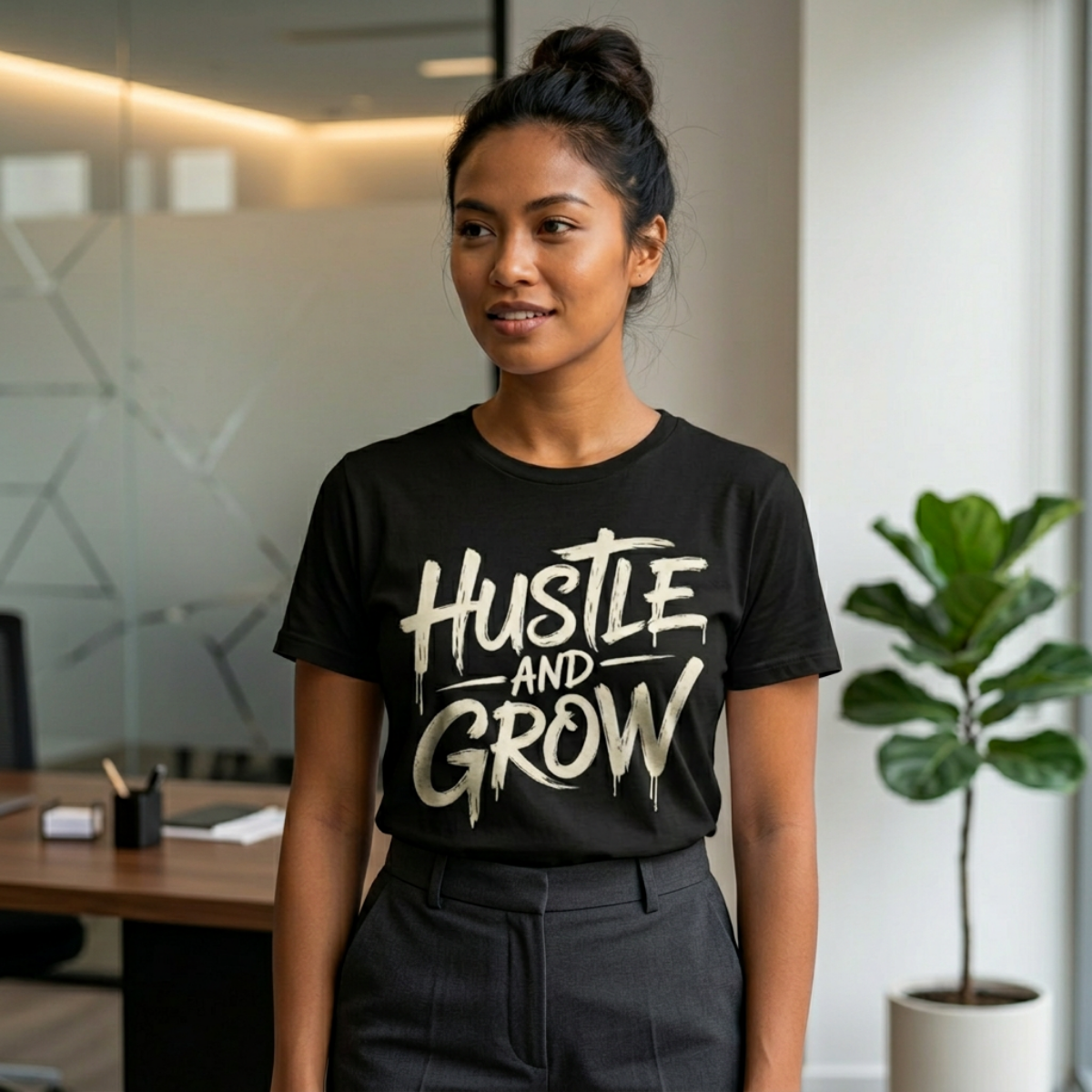 Motivational Shirt  Unisex Classic Fit Tee | Hustle And Grow Design